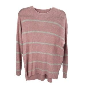 American Eagle Outfitters Pink Striped Sweater Womens Size Small NEW